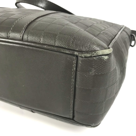 LOUIS VUITTON Authentic Brown Damier Leather Tote Bag - Picture 5 of 16